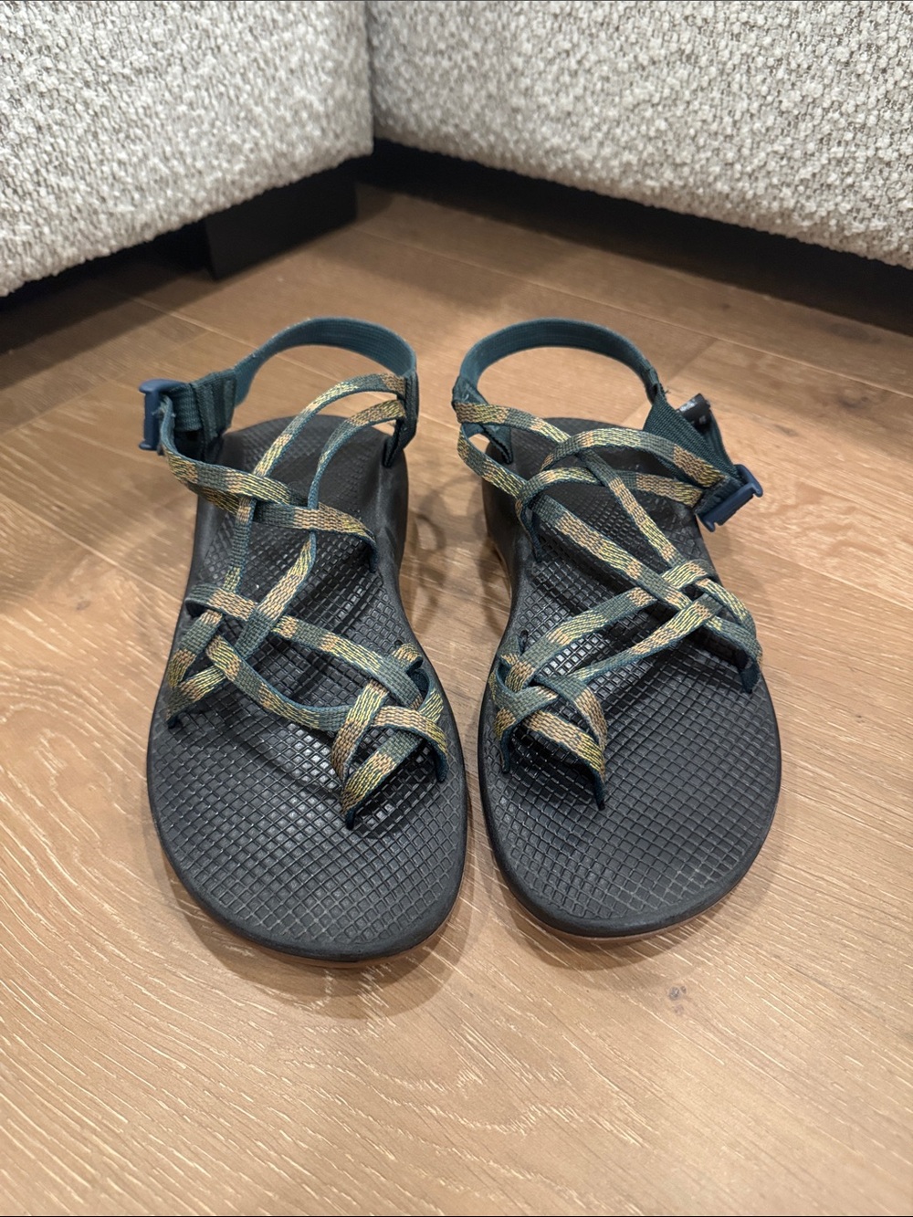 Woman’s Green Strappy Outdoor Sandals